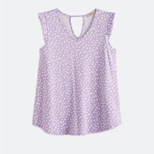NWT! Maternity Purple Polka Dot Sleeveless Top